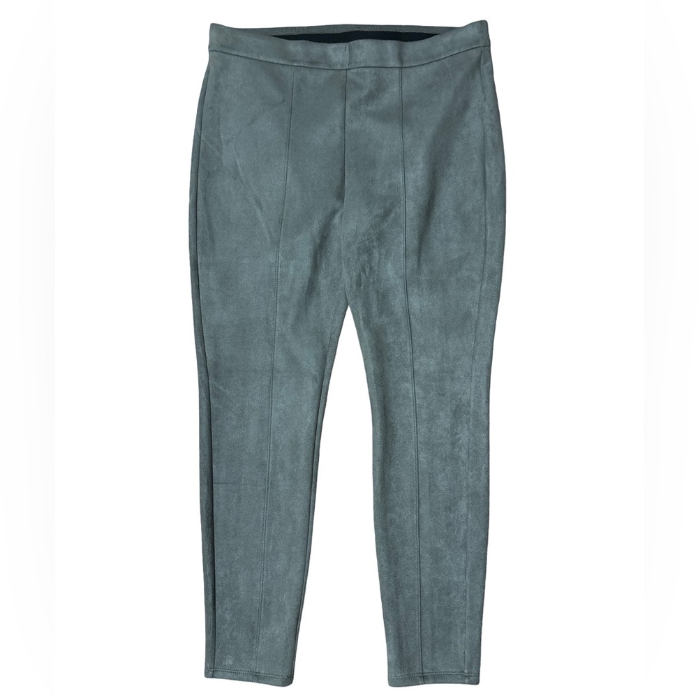 White House Black Market Gray Faux Suede Legging Pants